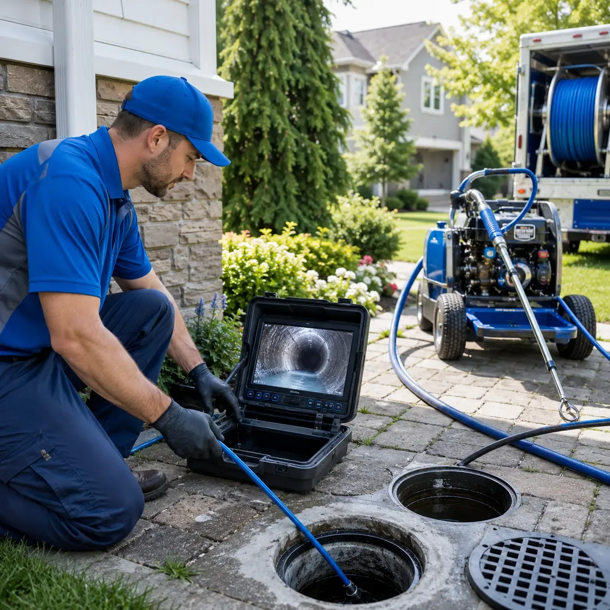 Outdoor drain cleaning professionals serving Chatfield, TX