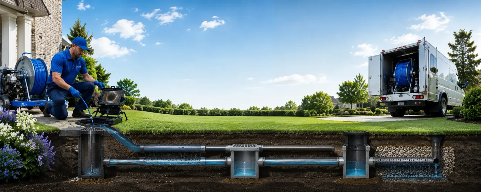 Outdoor drain cleaning information for Chatfield, TX